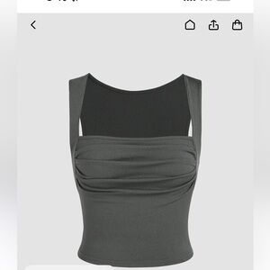 Cider Charcoal Crop Top